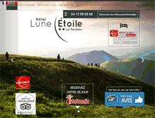 Tablet Screenshot of hotel-lune-etoile.com